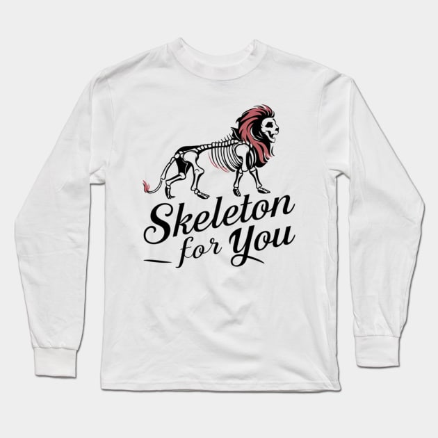 Lion skeleton for you Long Sleeve T-Shirt by Spaceboyishere